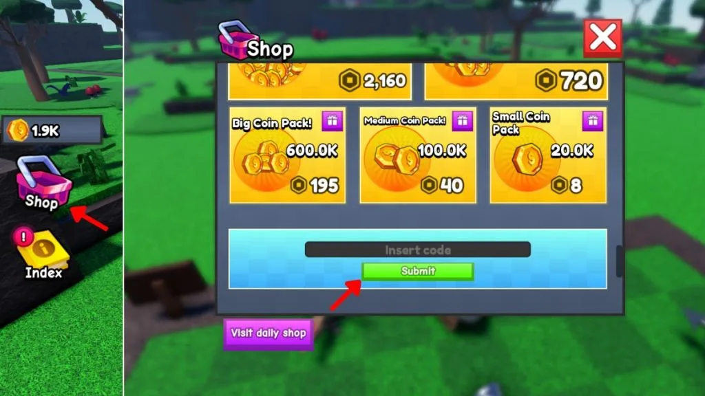 How to redeem codes in Build a Base RNG