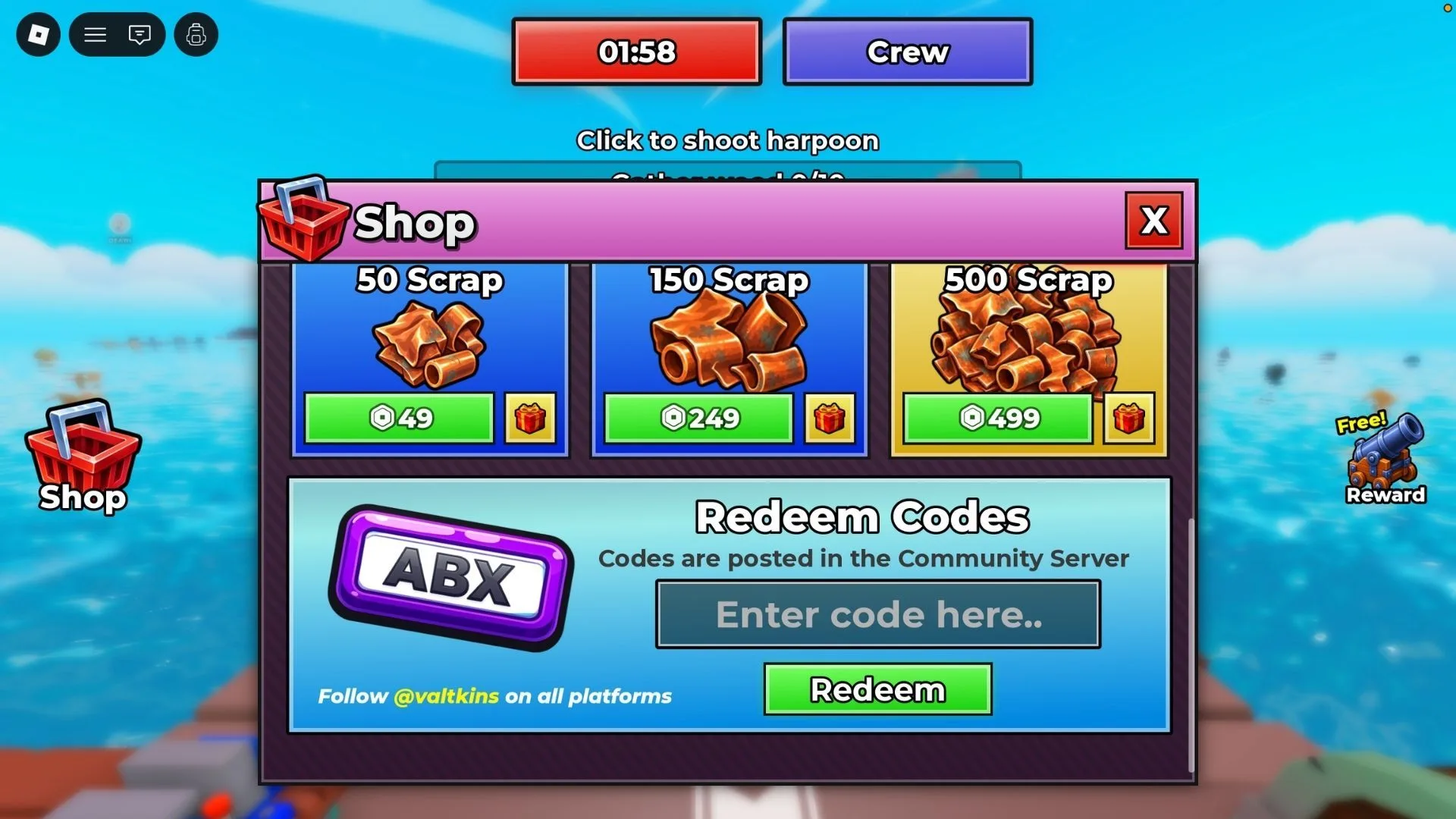 How to redeem codes in Build and Defend Your Raft