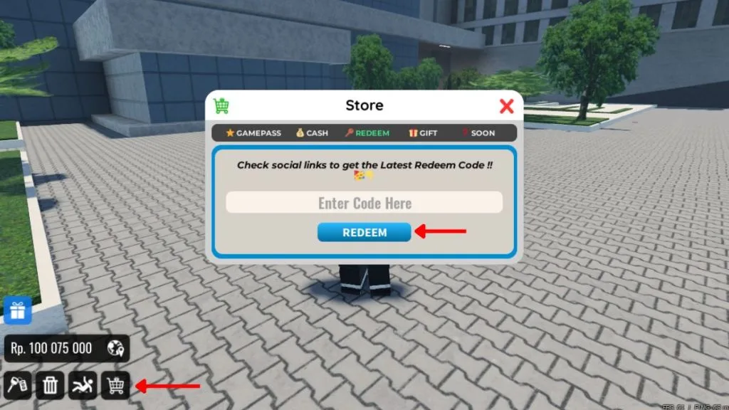 How to redeem codes in Drag Drive Simulator