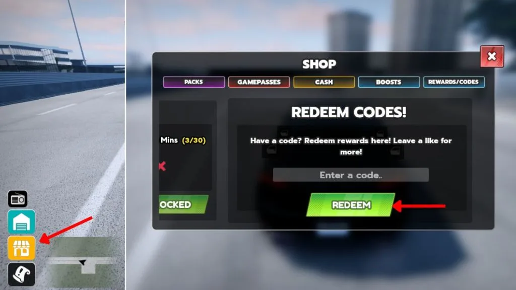 How to redeem codes in Ghost Driver