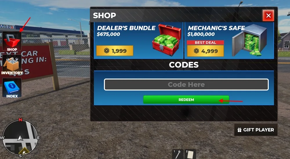 How to redeem codes in Junk Mechanics
