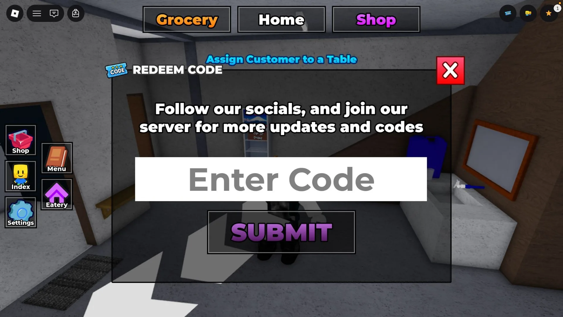 How to redeem codes in Karinderya