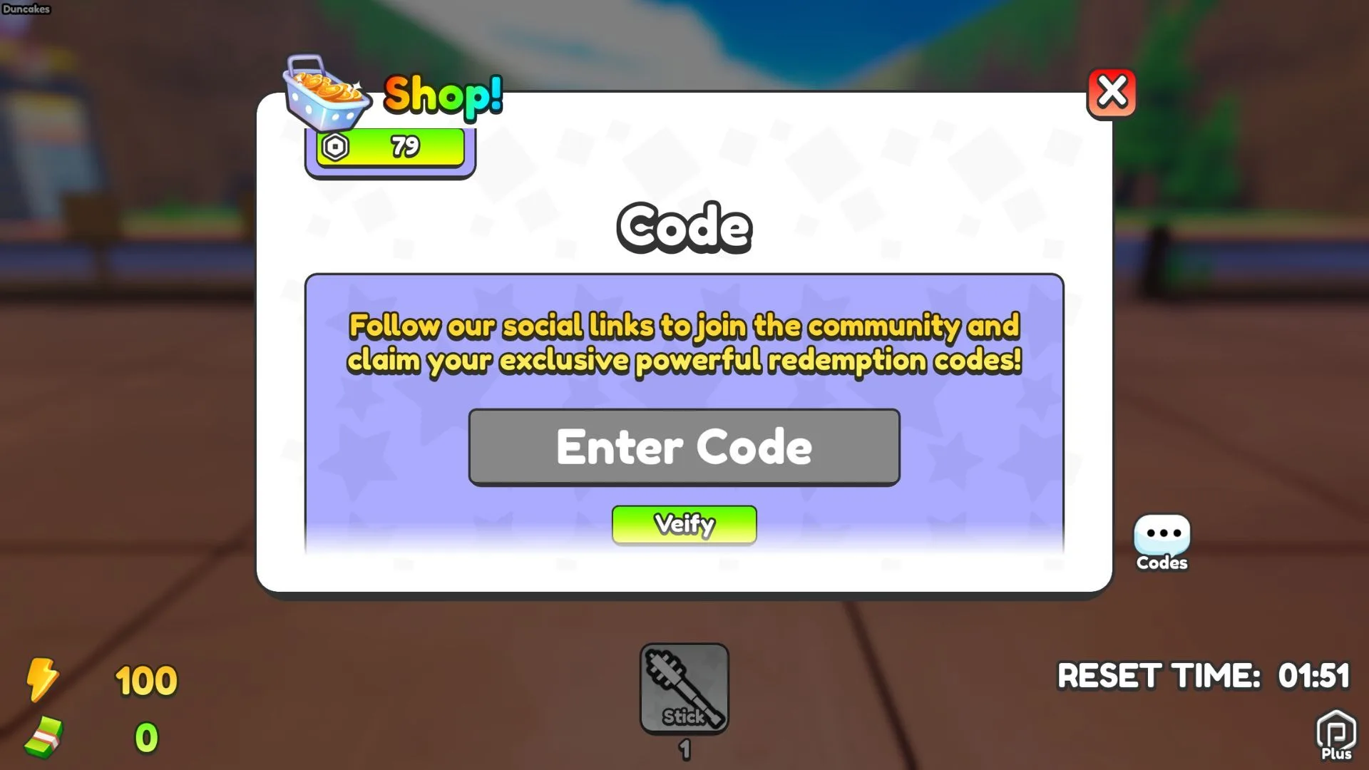 How to redeem codes in Steal A Seed