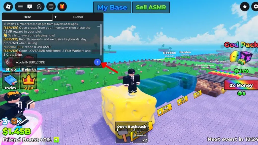 How to redeem codes in Unbox ASMR