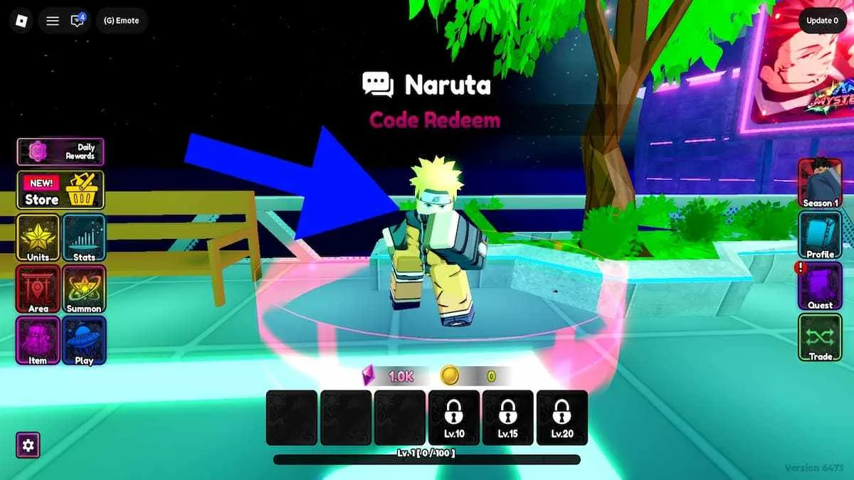 How to redeem codes in Anime Mysterious