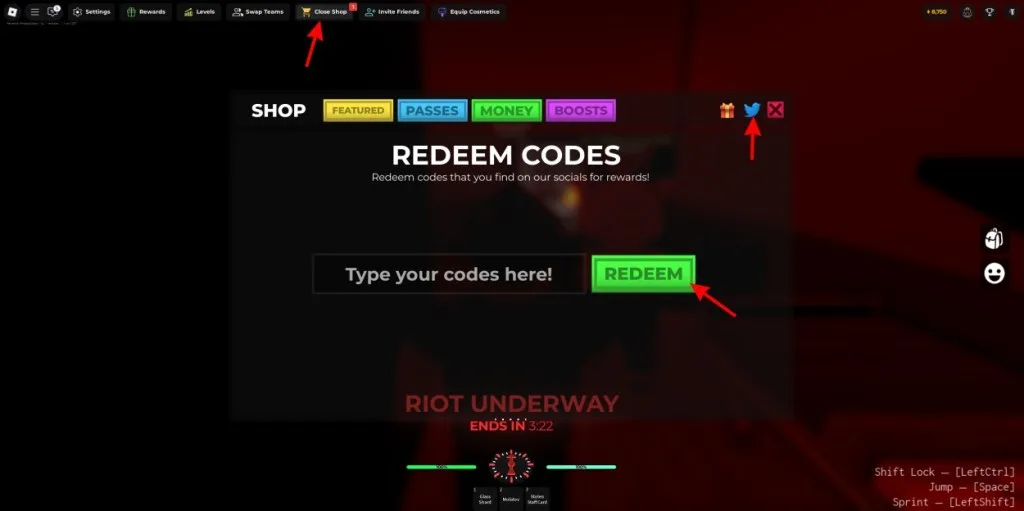 How to redeem codes in Asylum Life