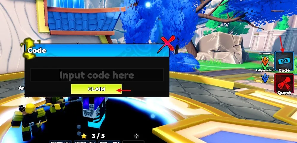 How to redeem codes in Command An Army
