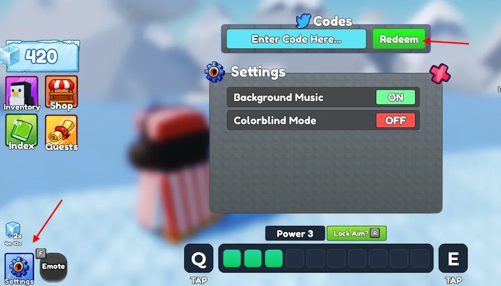 How to redeem codes in Knockout