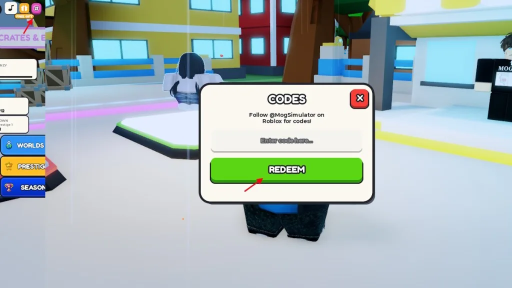 How to redeem codes in Mog or Die